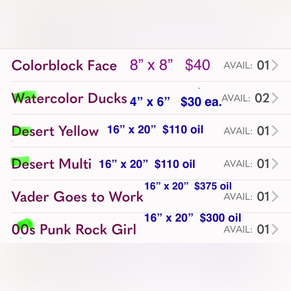 ON SALE NOW: oil Paintings Sized XL 5ft x 3ft to XXS 4”x6” 2025-2023. Handmade - Picture 8 of 17